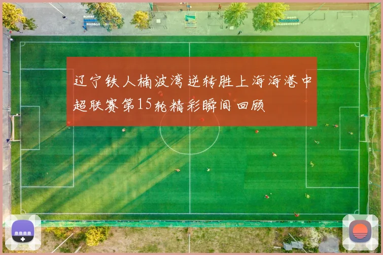 辽宁铁人楠波湾逆转胜上海海港中超联赛第15轮精彩瞬间回顾